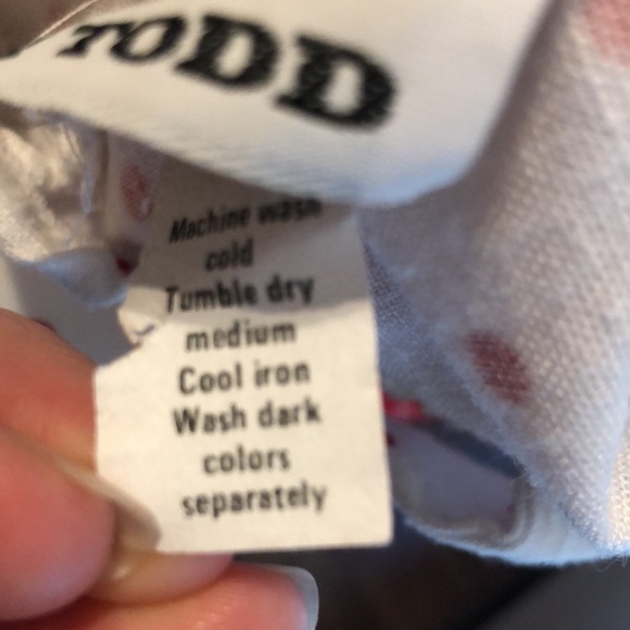 Last chance!! Vintage red and white polka dot dress by Toni Todd - Picture 5 of 12